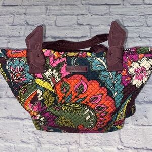 Vera Bradley Hadley East West Tote in Autumn Leaves Pattern
